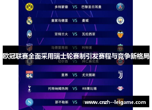 欧冠联赛全面采用瑞士轮赛制引发赛程与竞争新格局